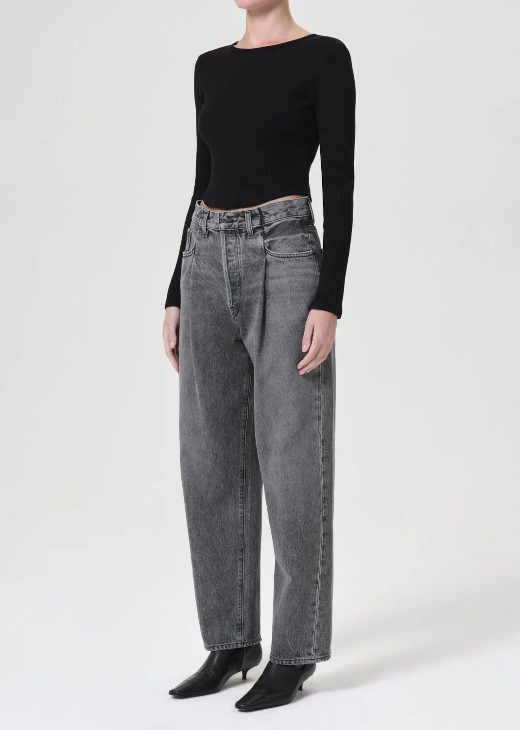 Nova Long Sleeve Tee in Americano sold by Agolde product image thumbnail 5