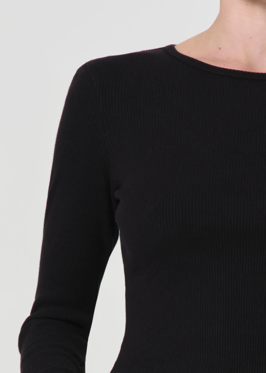 Nova Long Sleeve Tee in Americano sold by Agolde product image thumbnail 4