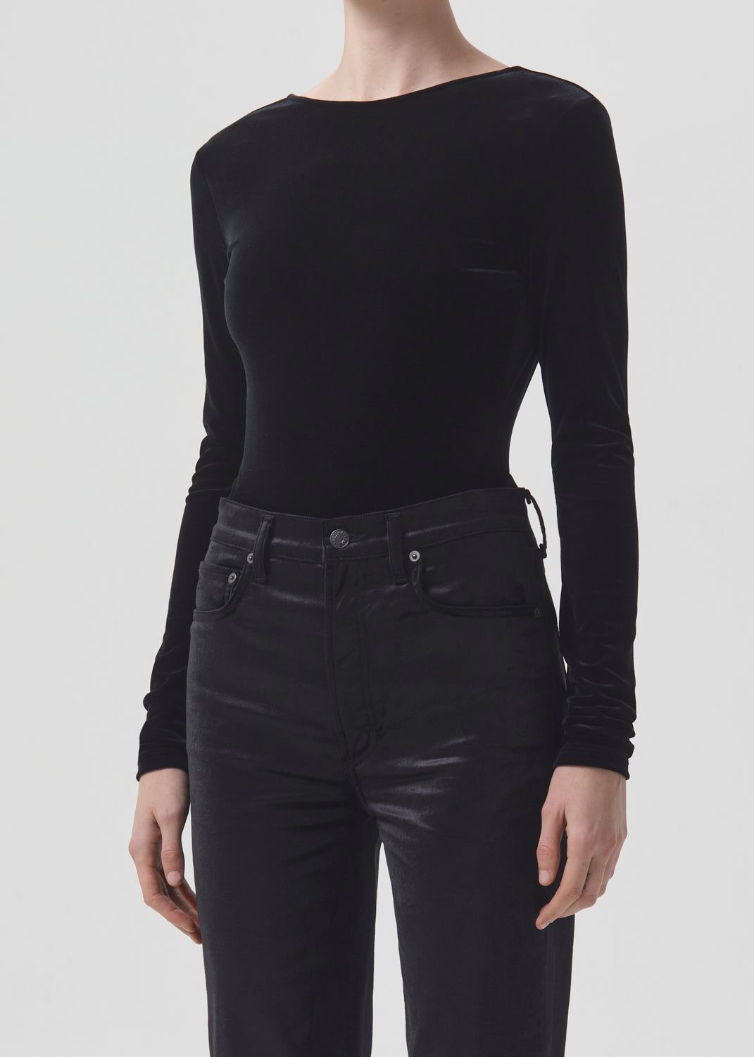 Corrin Bodysuit in Black sold by Agolde product image thumbnail 5