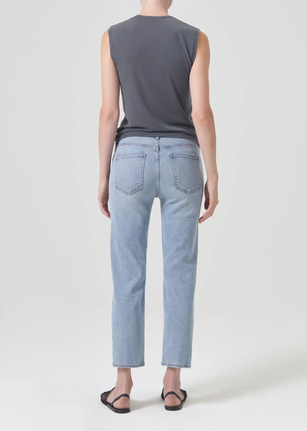 Kye Mid Rise Straight Crop (STRETCH) in Diversion sold by Agolde product image thumbnail 2
