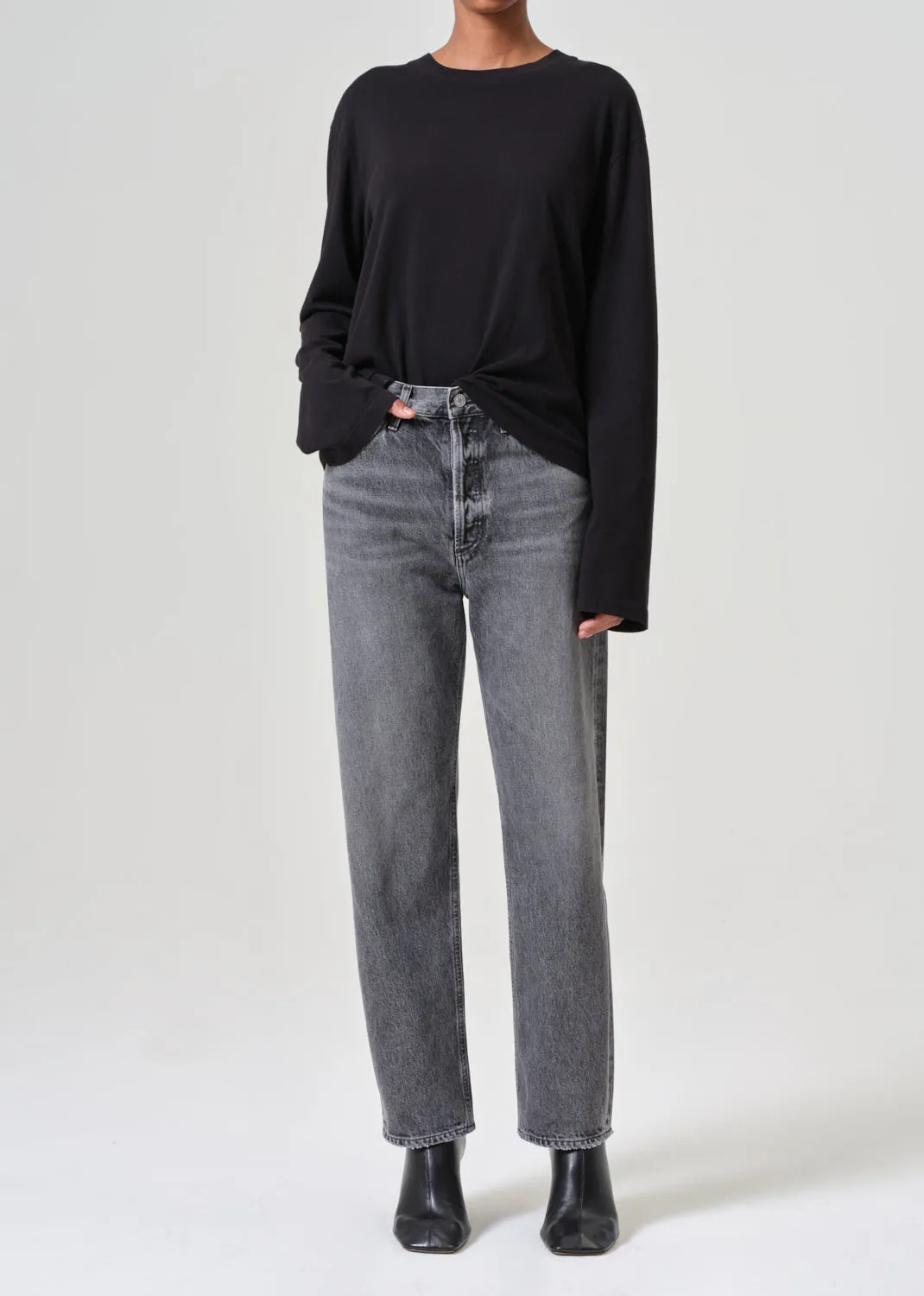 90's Mid Rise Straight in Spirit sold by Agolde