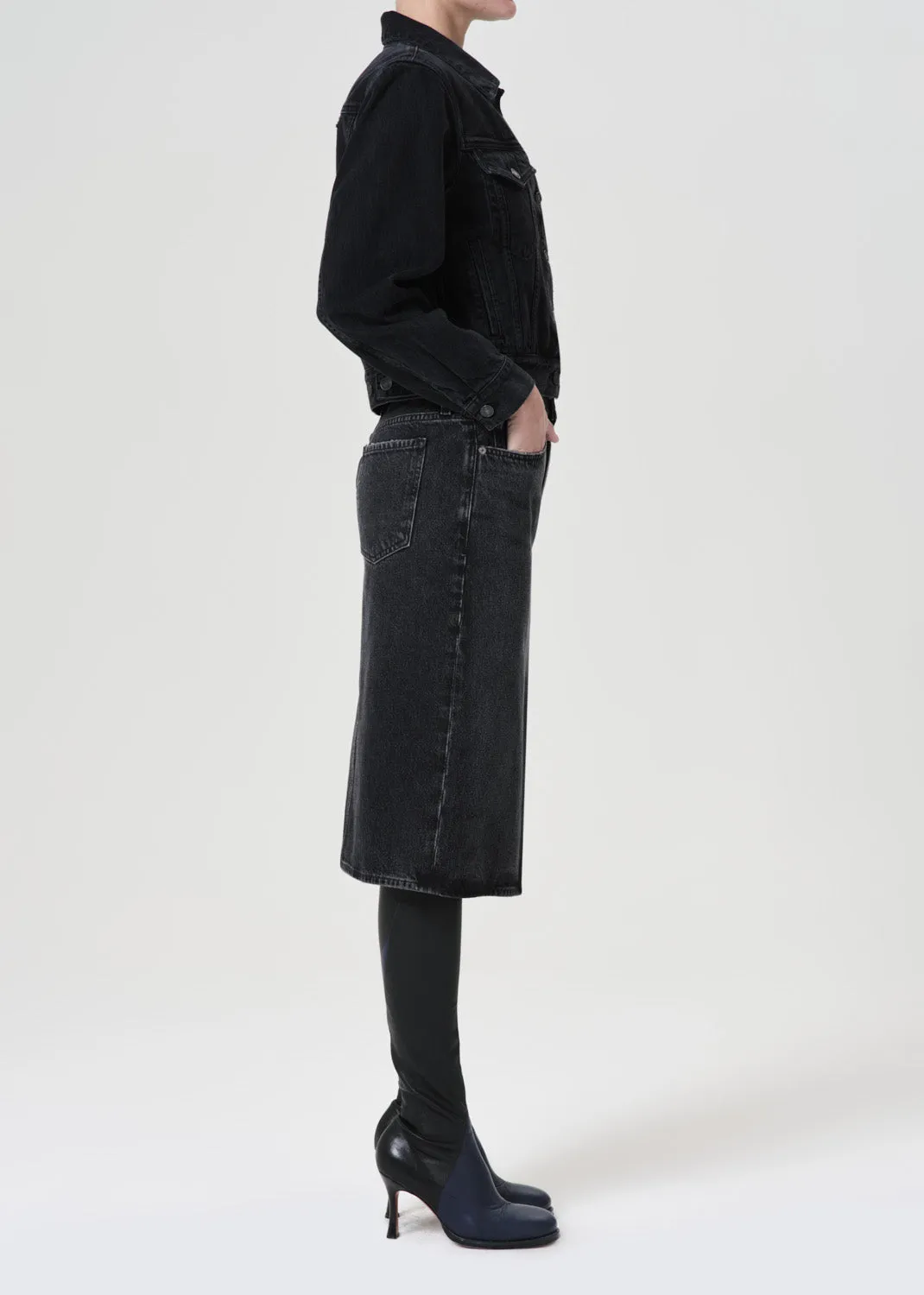 Gaia Pencil Skirt in Paradox sold by Agolde product image thumbnail 3