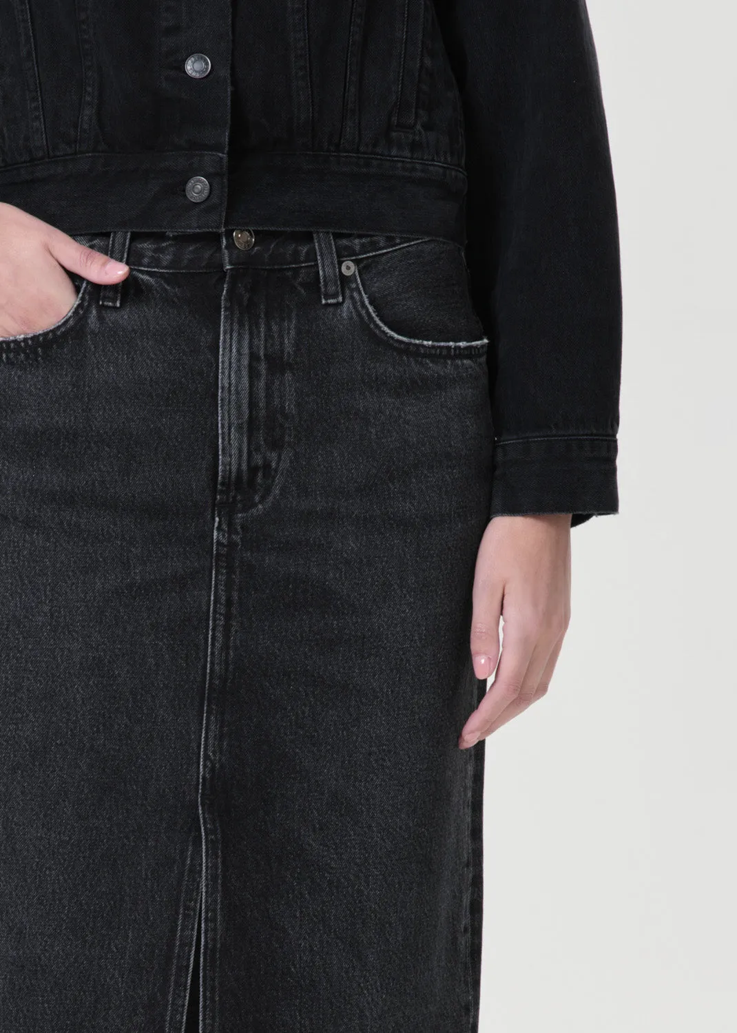 Gaia Pencil Skirt in Paradox sold by Agolde product image thumbnail 5