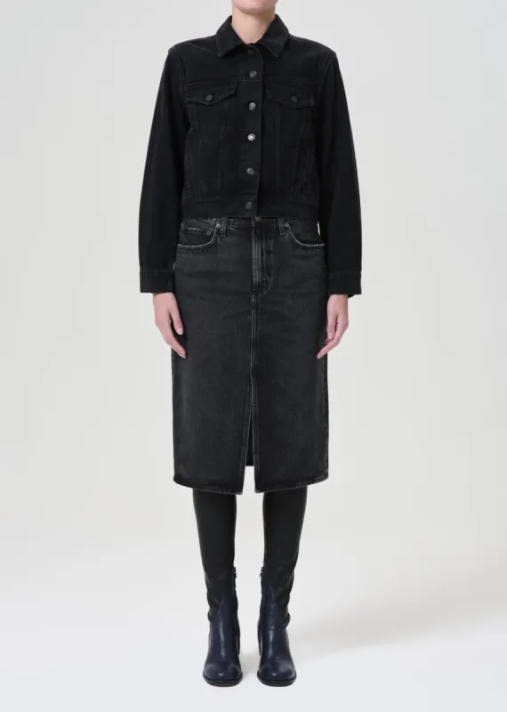 Gaia Pencil Skirt in Paradox sold by Agolde