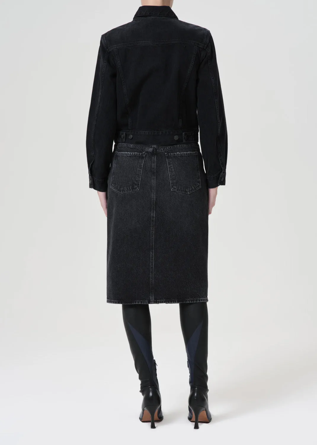 Gaia Pencil Skirt in Paradox sold by Agolde product image thumbnail 2