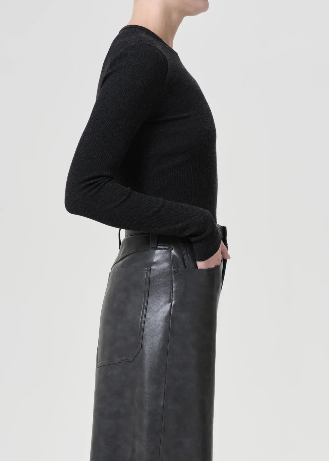 Delphi Slim Tee in Katniss sold by Agolde product image thumbnail 4