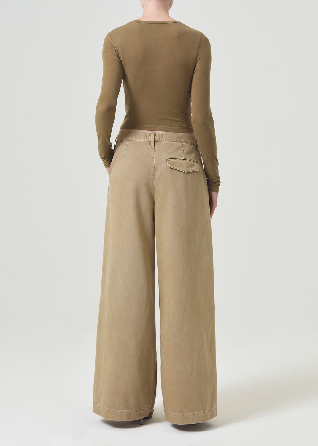 Reegan Shrunken Tee in Helmet sold by Agolde product image thumbnail 3