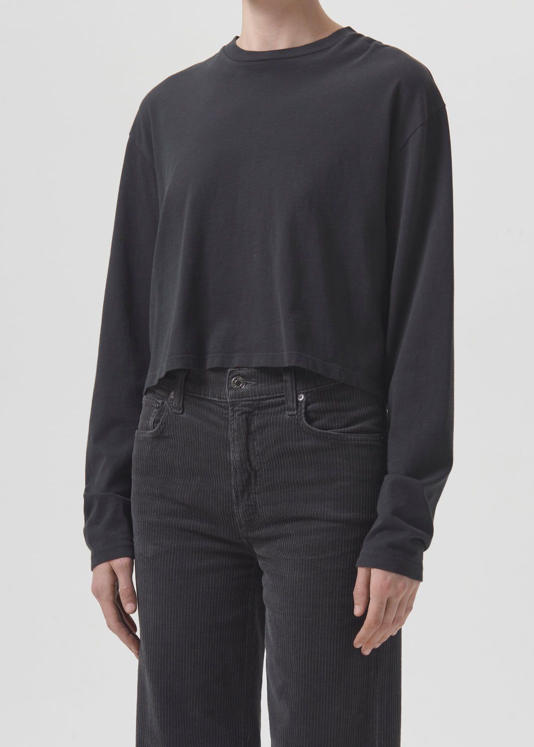 Mason Crop Tee in Marker sold by Agolde product image thumbnail 4