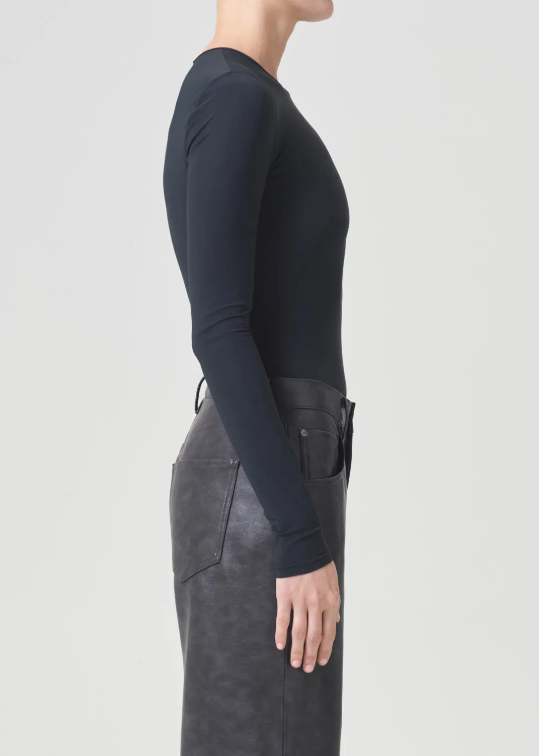 Aura Long Sleeve Bodysuit in Potion sold by Agolde product image thumbnail 3