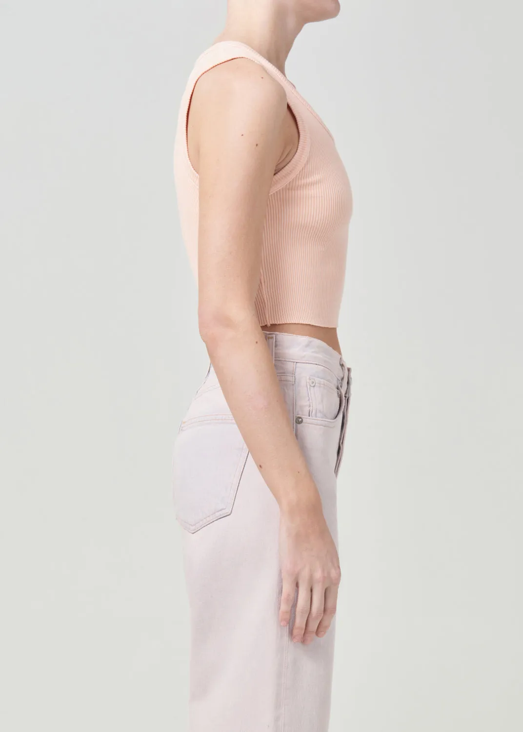Cropped Poppy Tank in Sprinkle sold by Agolde product image thumbnail 2