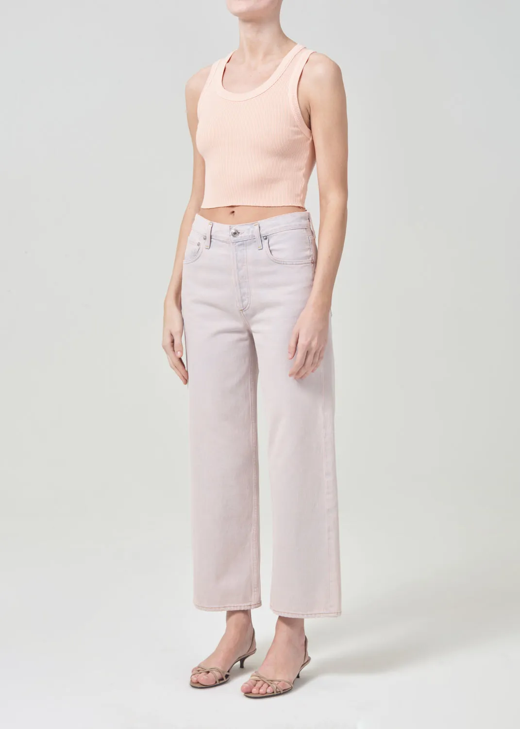 Cropped Poppy Tank in Sprinkle sold by Agolde product image thumbnail 4