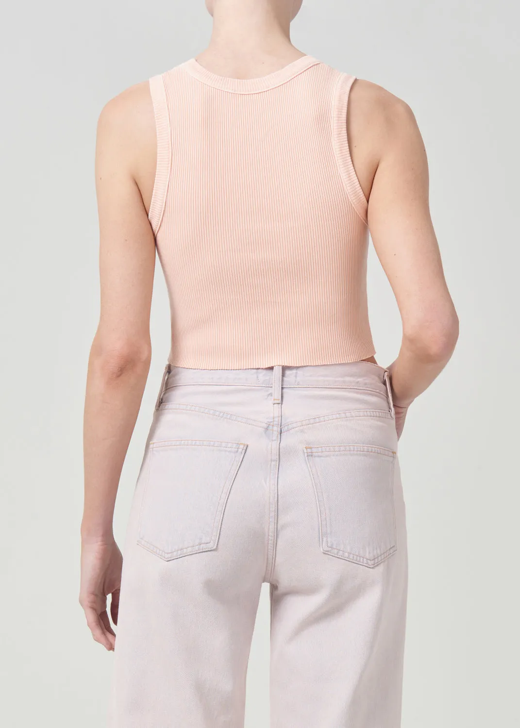 Cropped Poppy Tank in Sprinkle sold by Agolde product image thumbnail 3