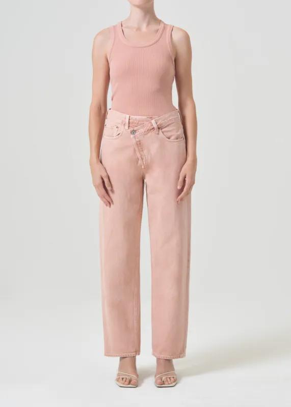 Criss Cross Upsized Jean in Pink Salt sold by Agolde