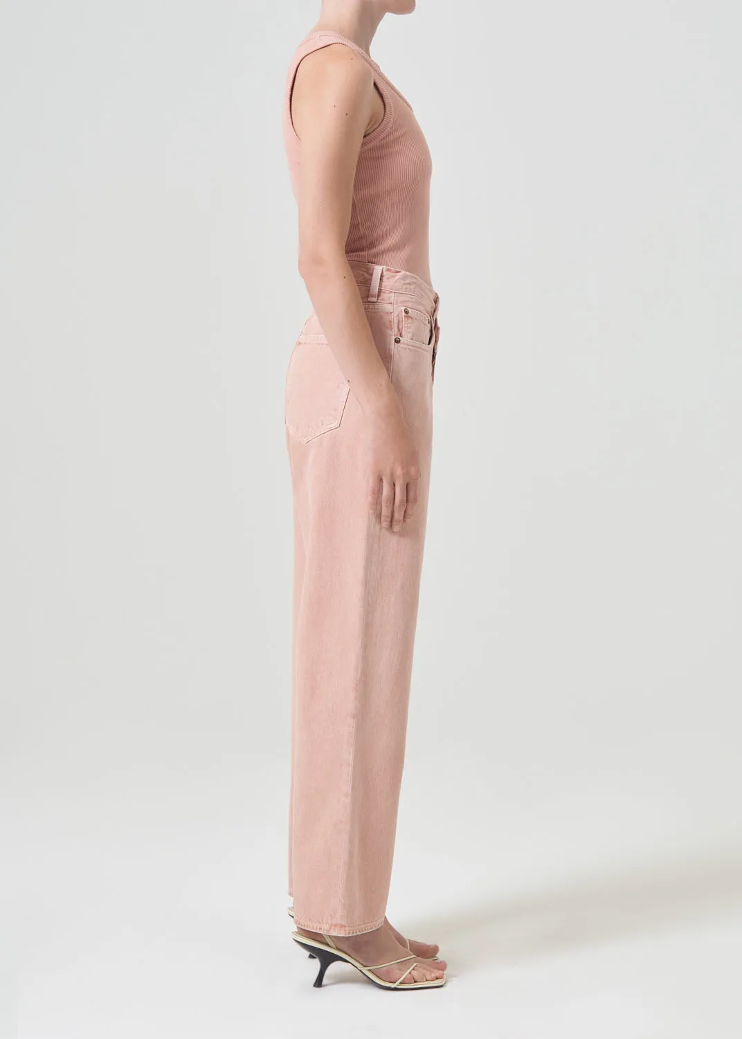 Criss Cross Upsized Jean in Pink Salt sold by Agolde product image thumbnail 3