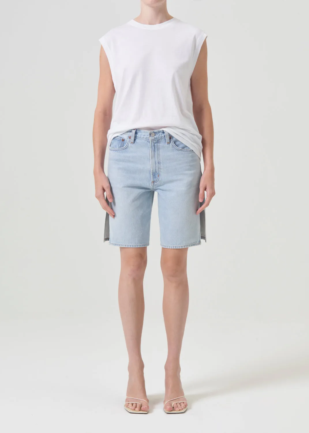 Raya Muscle Tee in White sold by Agolde product image thumbnail 2