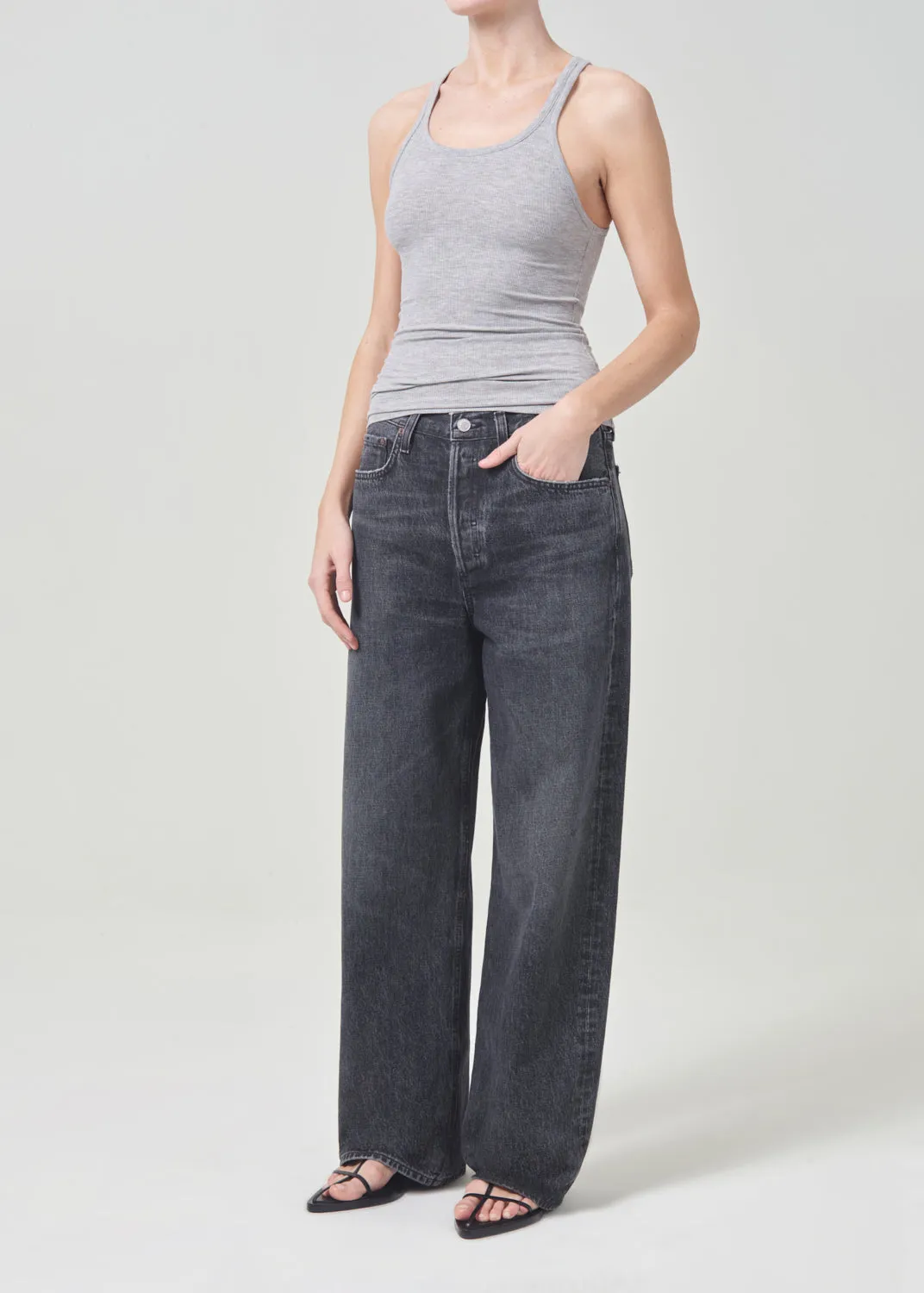 Zane Tank in Grey Heather sold by Agolde product image thumbnail 4