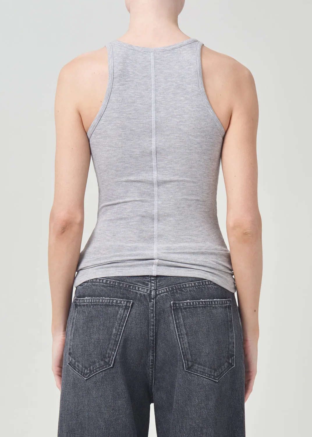 Zane Tank in Grey Heather sold by Agolde product image thumbnail 3