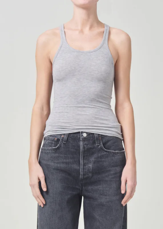 Zane Tank in Grey Heather sold by Agolde
