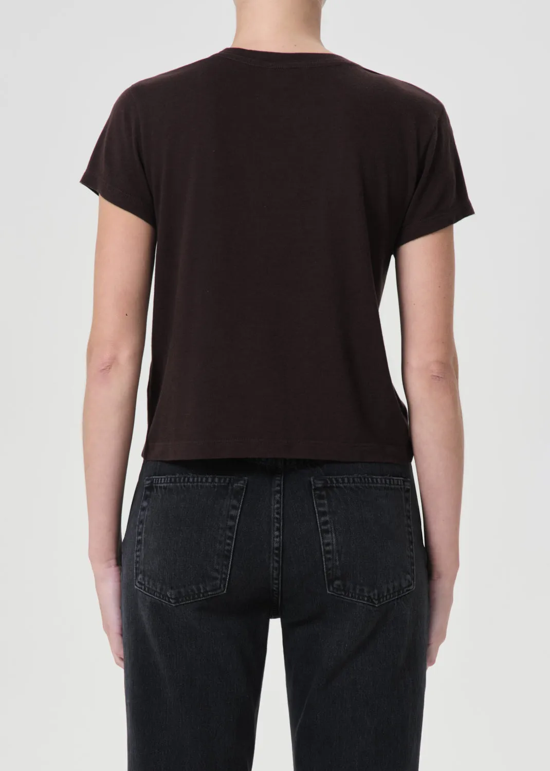 Adine Shrunken Tee in Americano Heather sold by Agolde product image thumbnail 2