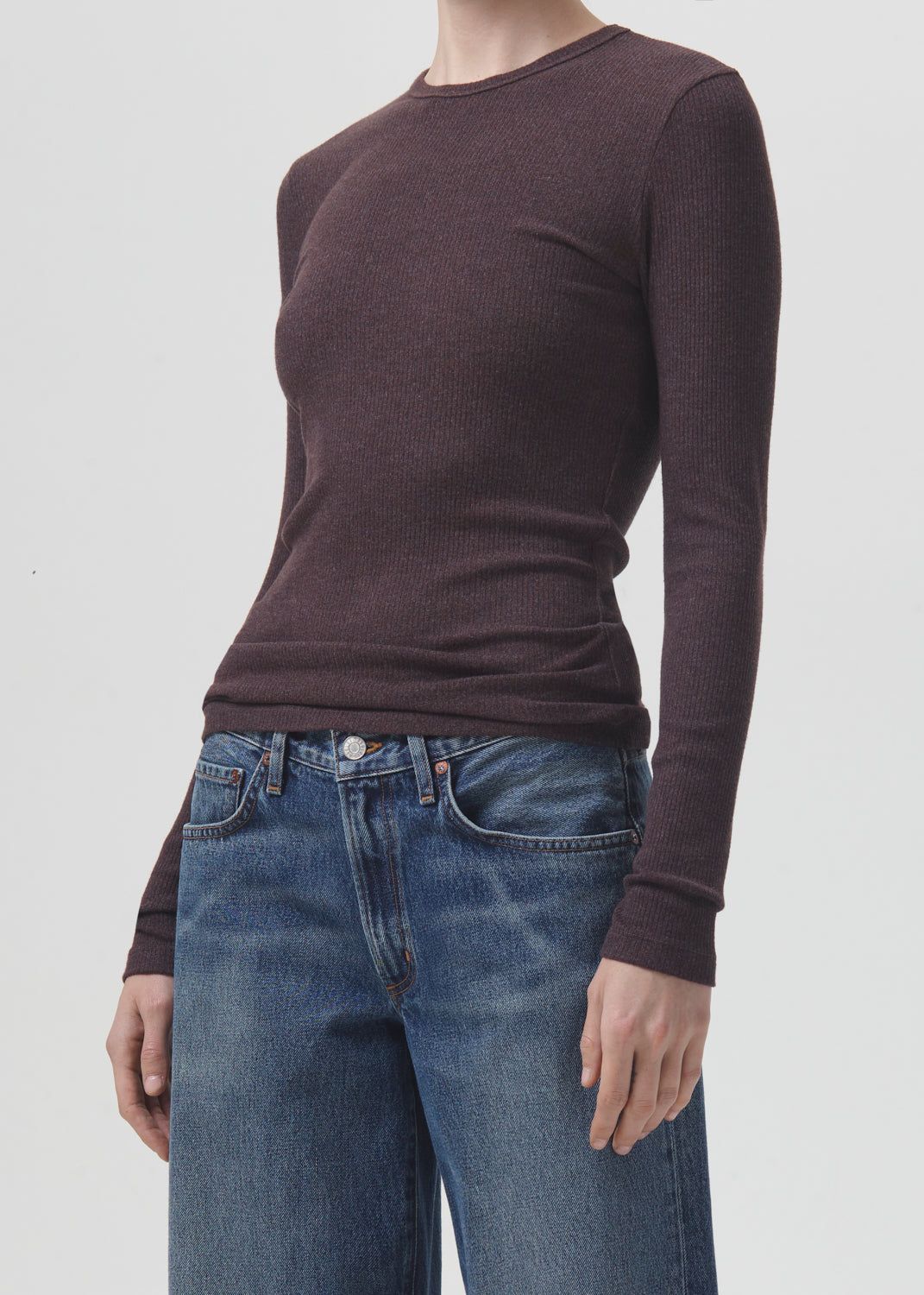 Delphi Slim Tee in Fox sold by Agolde product image thumbnail 4