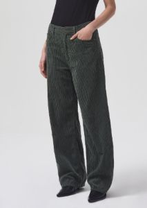 Low Slung Baggy Corduroy in Lawn sold by Agolde