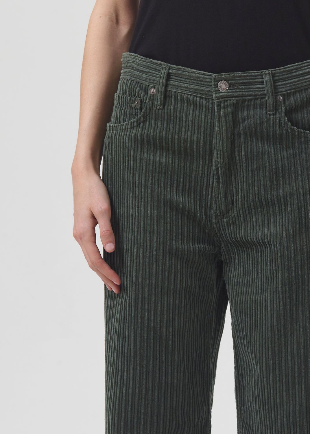 Low Slung Baggy Corduroy in Lawn sold by Agolde product image thumbnail 5