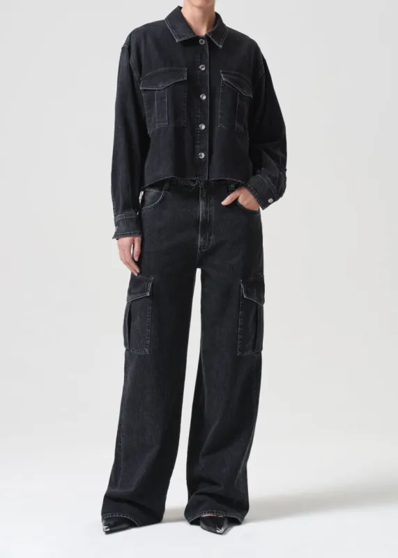 Nyx Denim Shirt in Intense sold by Agolde