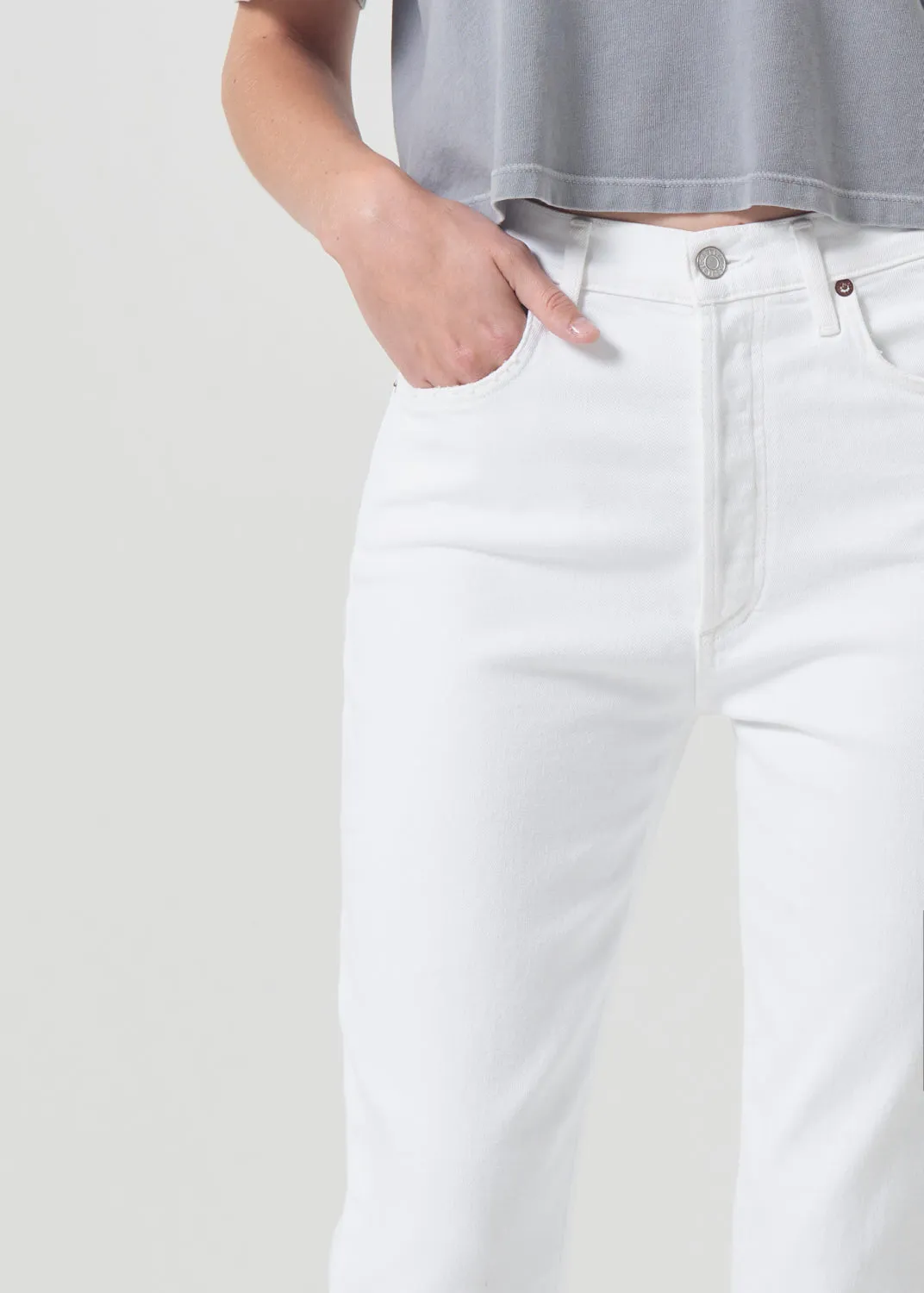 Riley Long High Rise Straight (Stretch) in Sour Cream sold by Agolde product image thumbnail 5