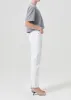 Riley Long High Rise Straight (Stretch) in Sour Cream sold by Agolde