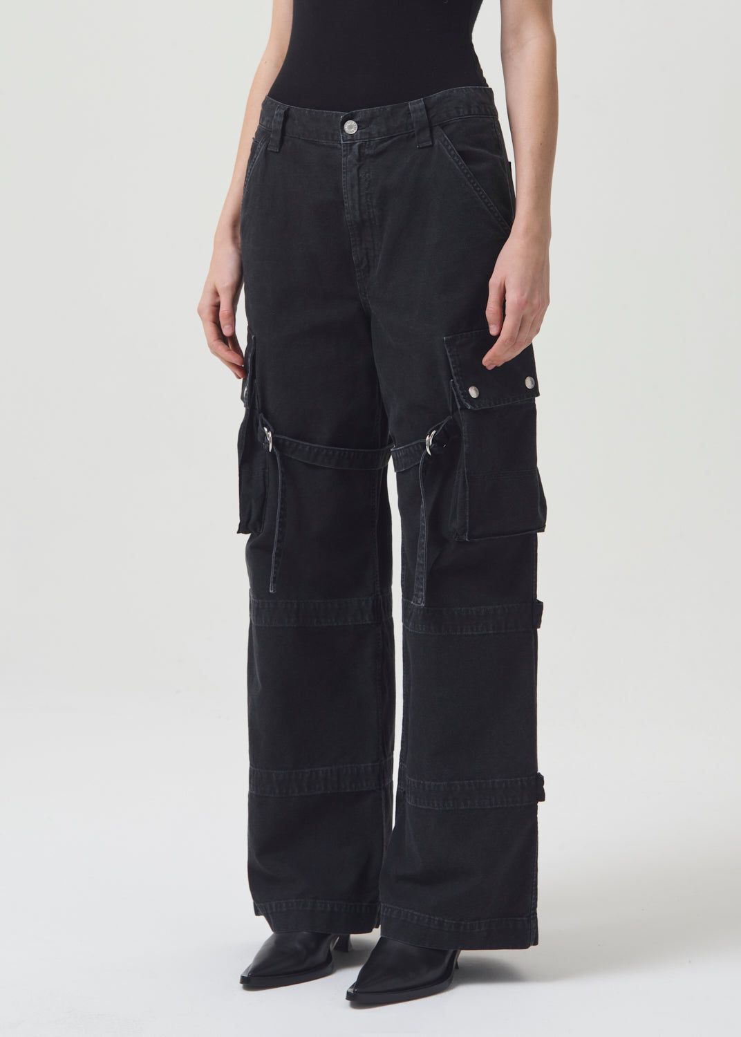 Vivian Strap Pant in Oil sold by Agolde product image thumbnail 4