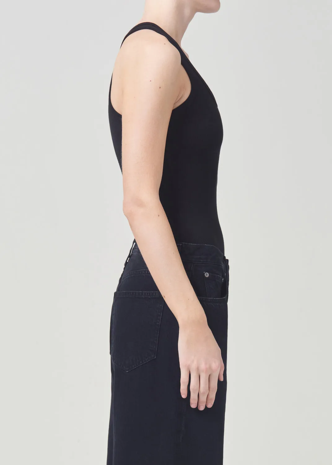 Maria Bodysuit in Black sold by Agolde product image thumbnail 2