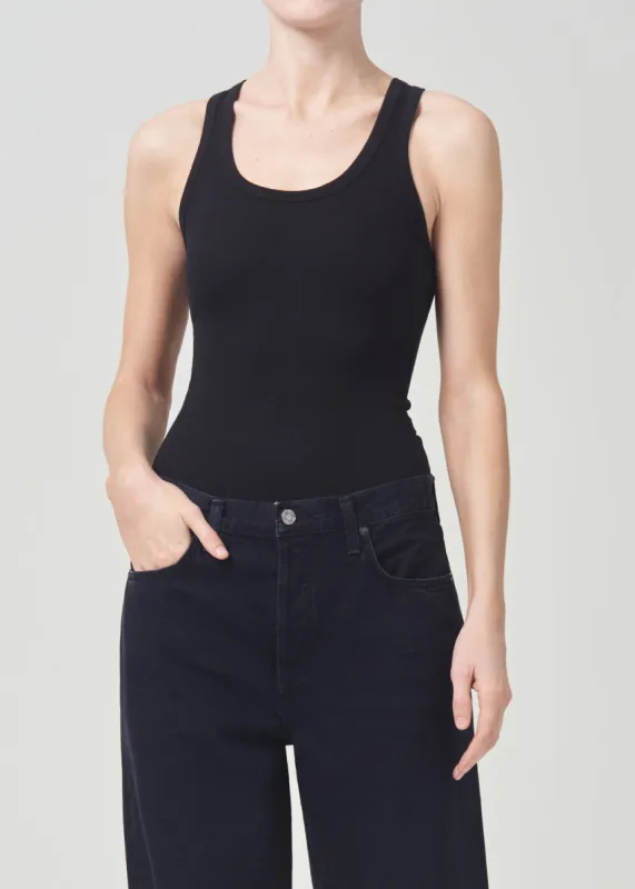 Maria Bodysuit in Black sold by Agolde