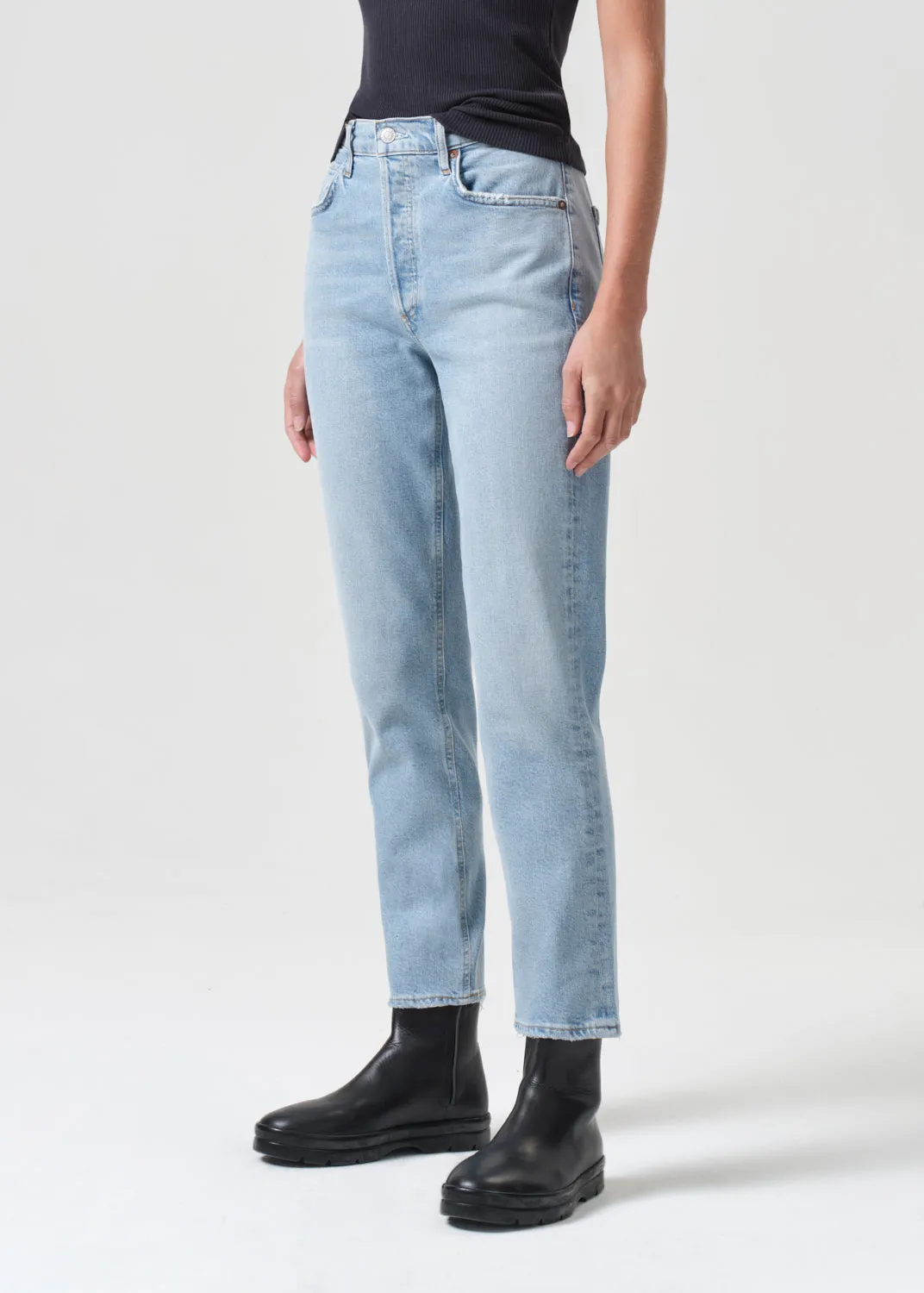 Riley Long High Rise Straight (Stretch) in Issue sold by Agolde product image thumbnail 4