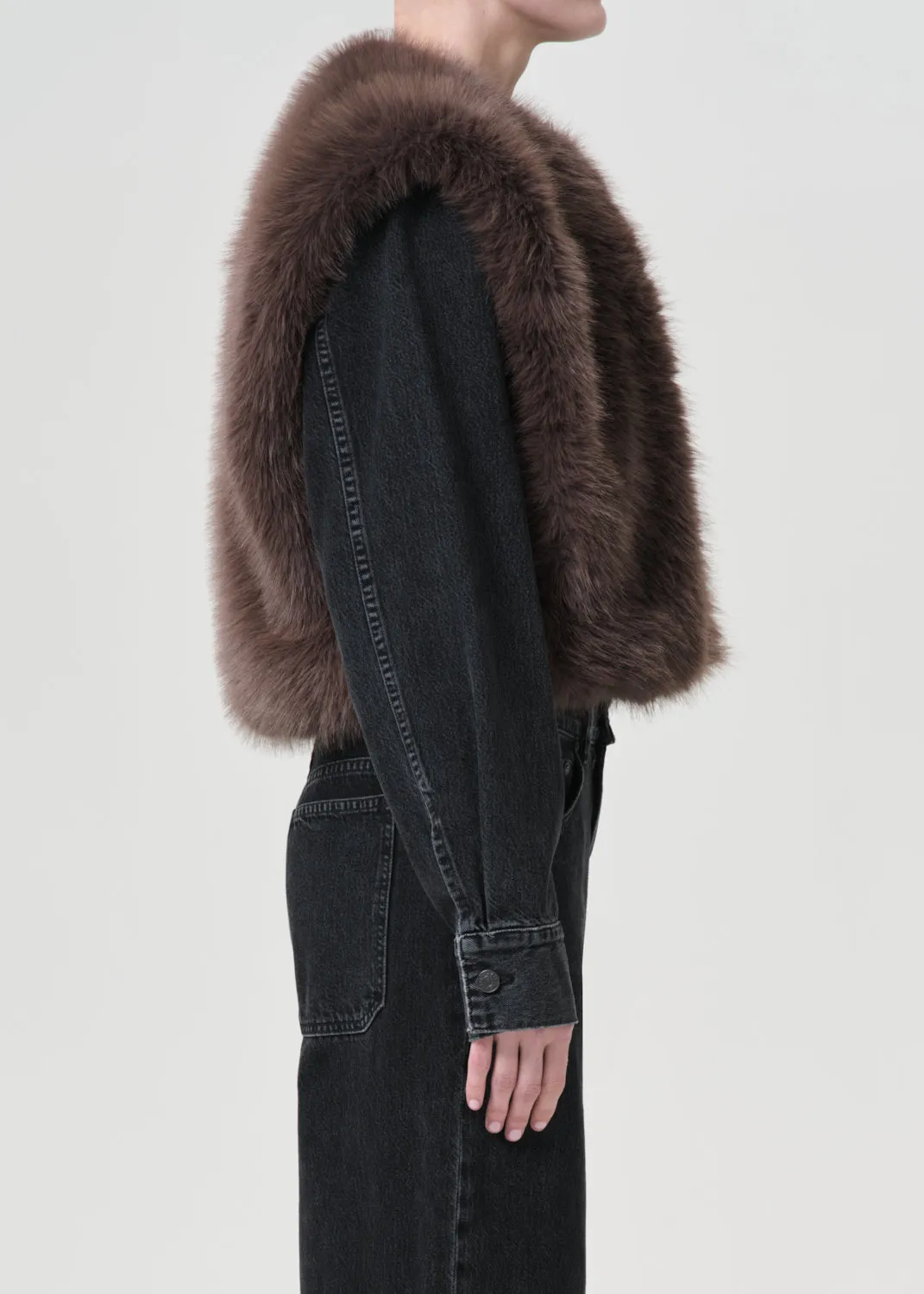 Shoreditch Ski Club x AGOLDE Fara Gilet in Paloma sold by Agolde product image thumbnail 3