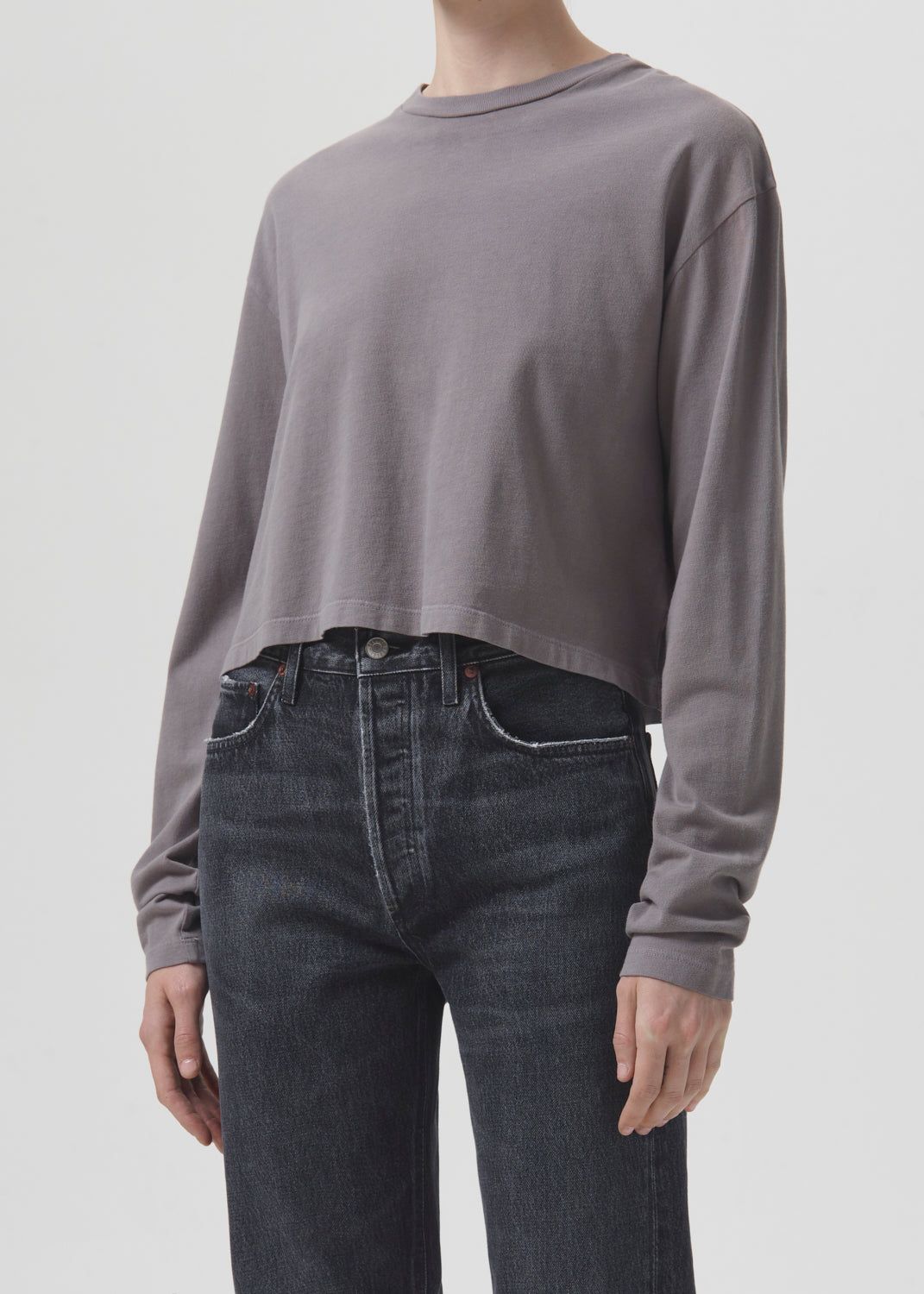 Mason Crop Tee in Owl sold by Agolde product image thumbnail 4