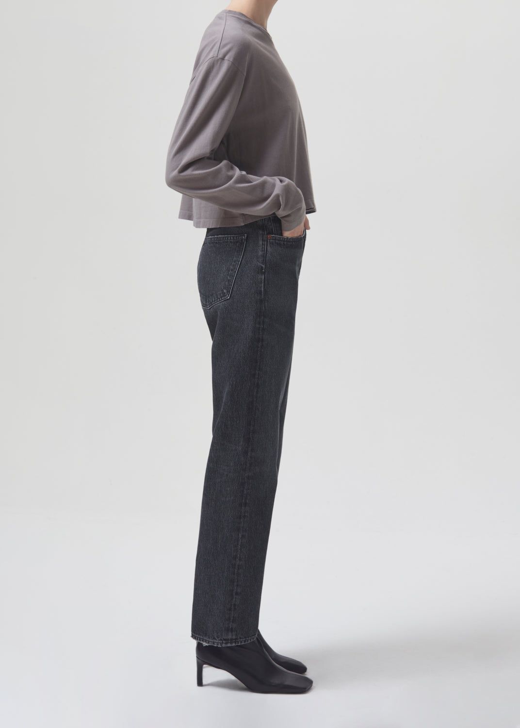 Mason Crop Tee in Owl sold by Agolde product image thumbnail 3