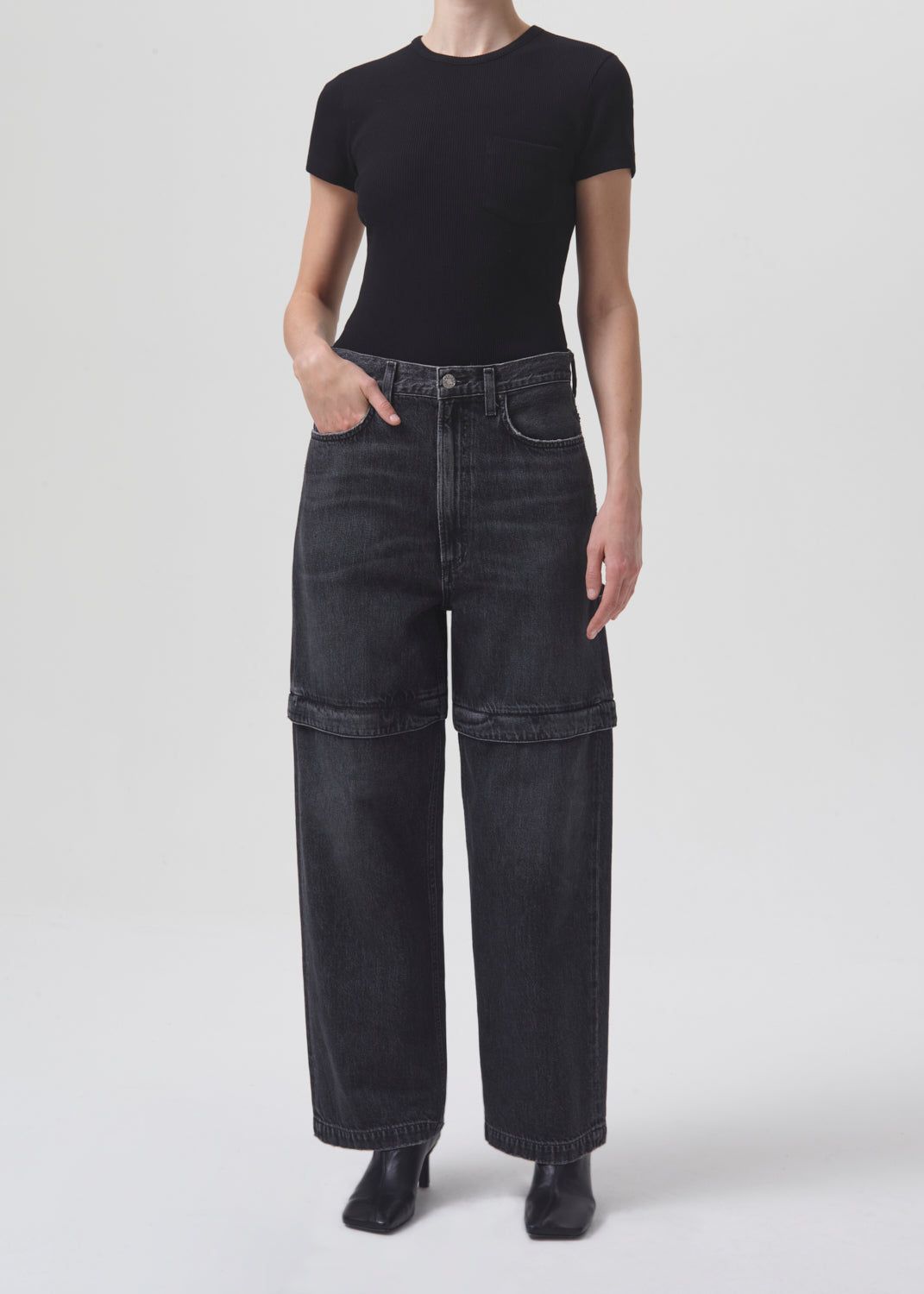 Risha Zip Utility in Sin sold by Agolde