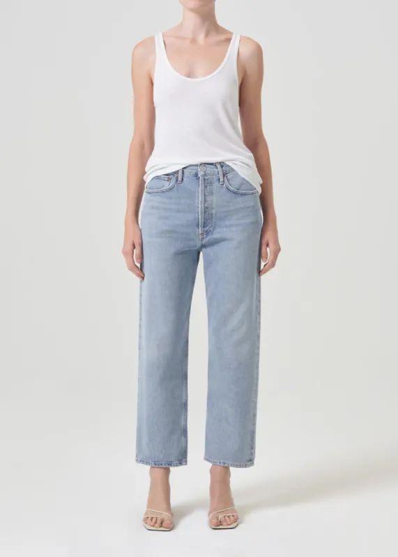 90's Crop Mid Rise Straight in Replica sold by Agolde