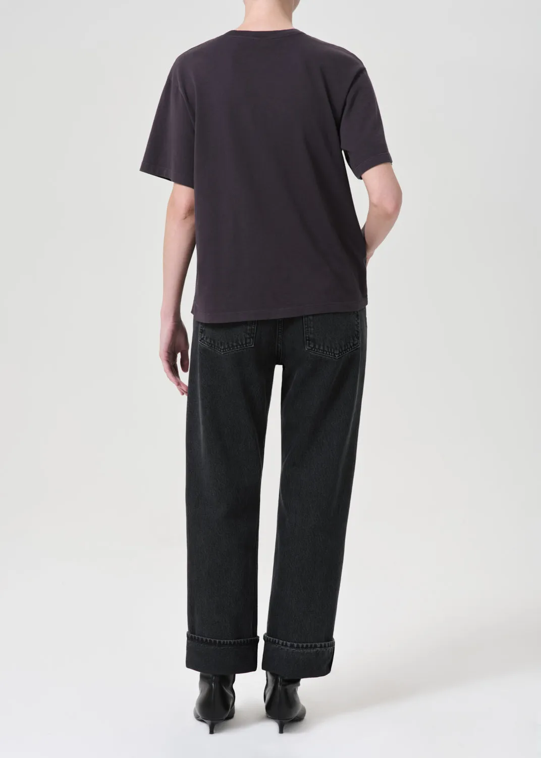 Fran Low Slung Straight in Black Tea sold by Agolde product image thumbnail 2