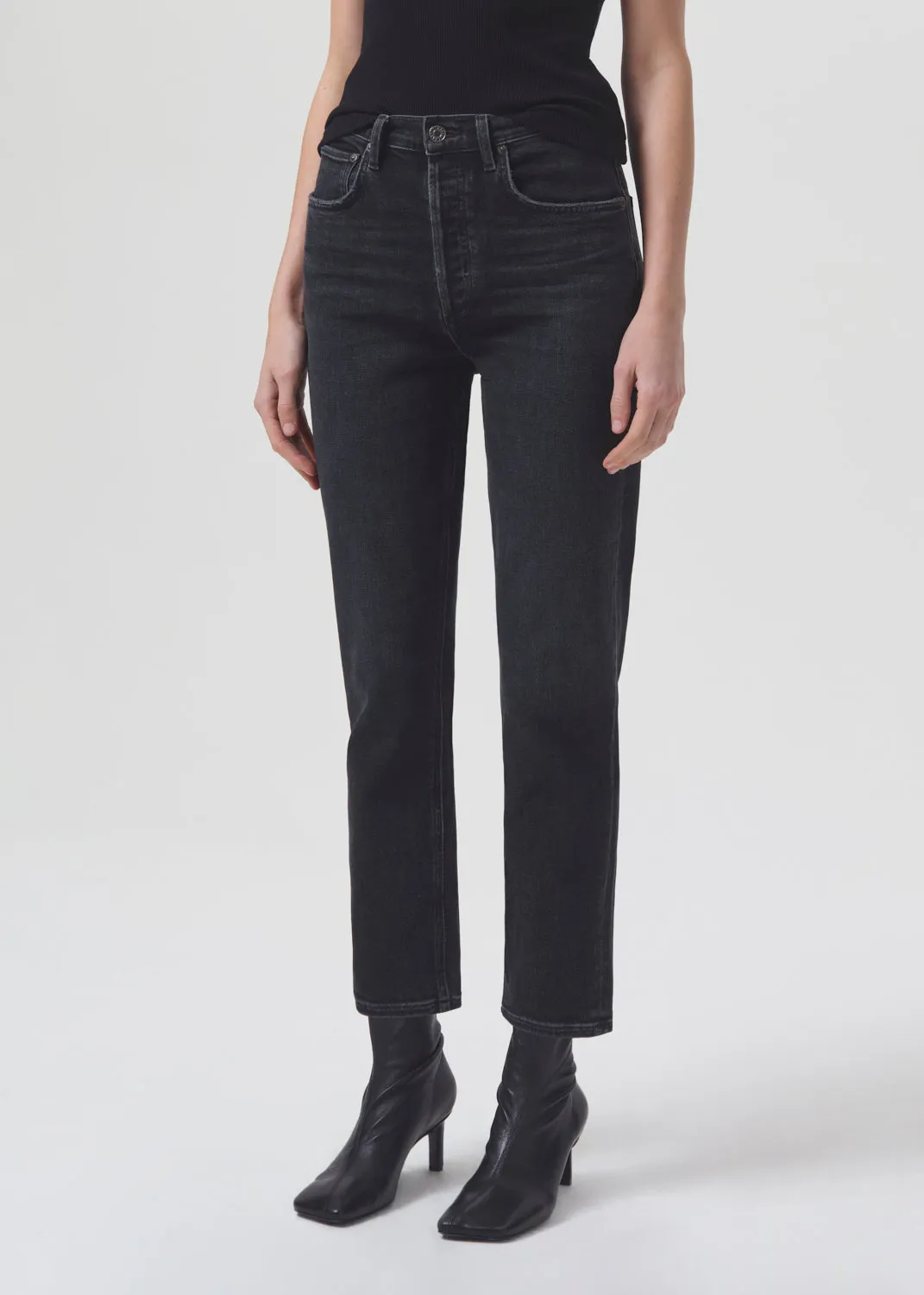 Riley High Rise Straight Crop (STRETCH) in Panoramic sold by Agolde product image thumbnail 4