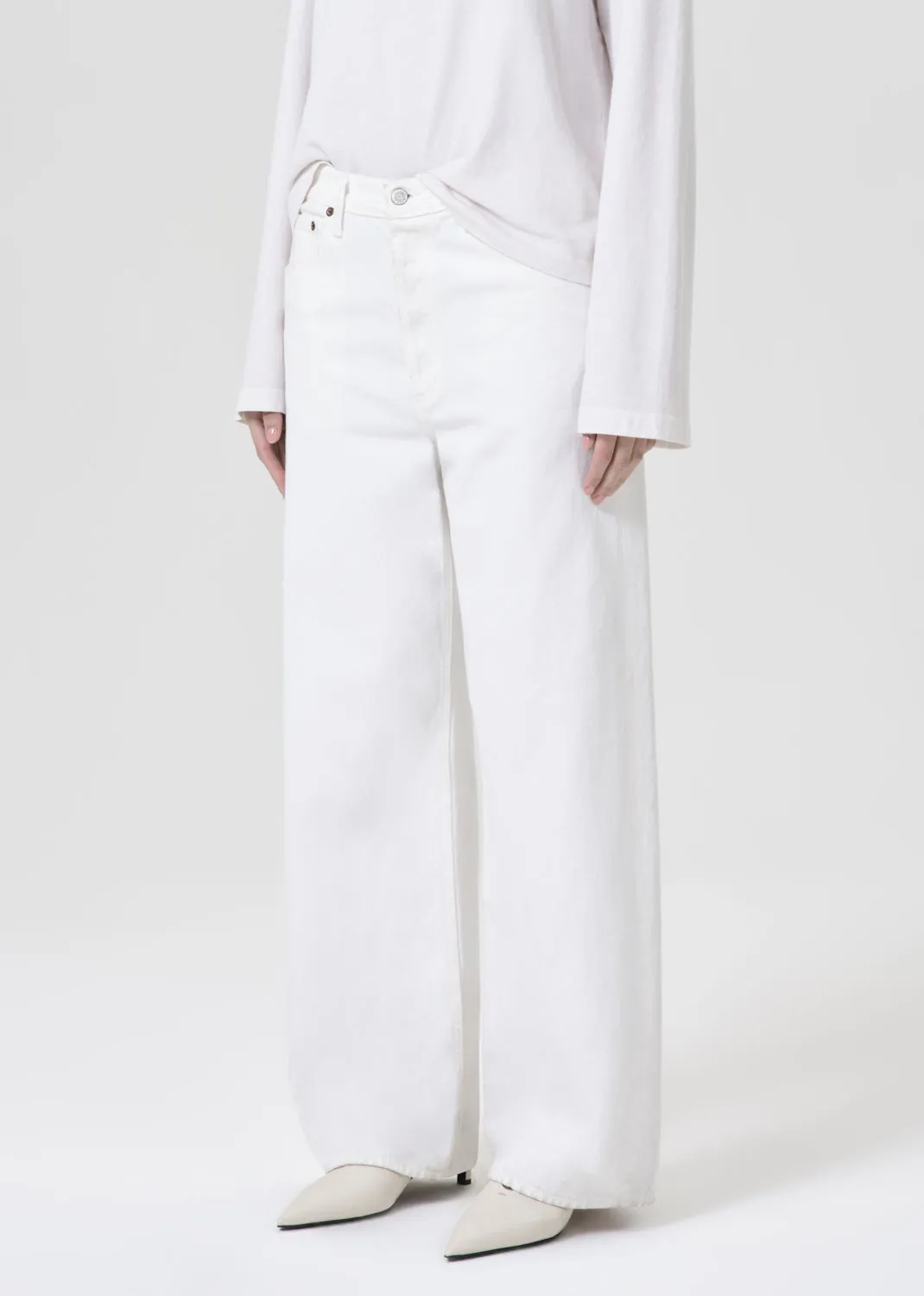 Low Slung Baggy 30.5" in Milkshake sold by Agolde product image thumbnail 4