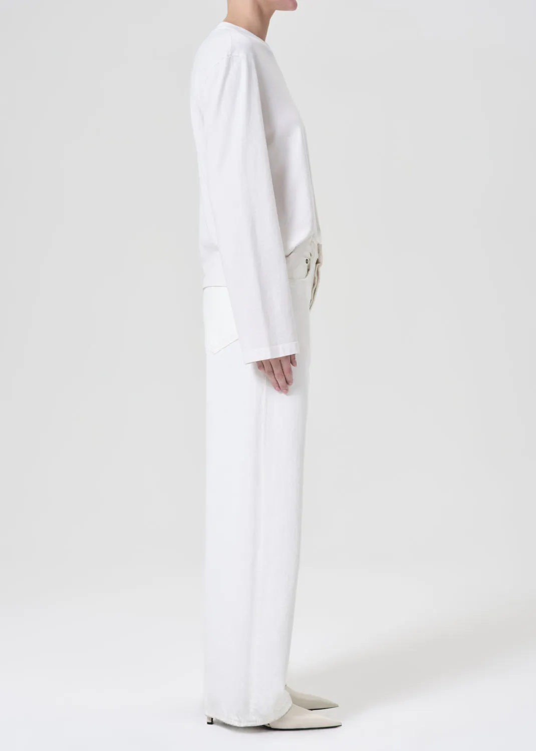 Low Slung Baggy 30.5" in Milkshake sold by Agolde product image thumbnail 3