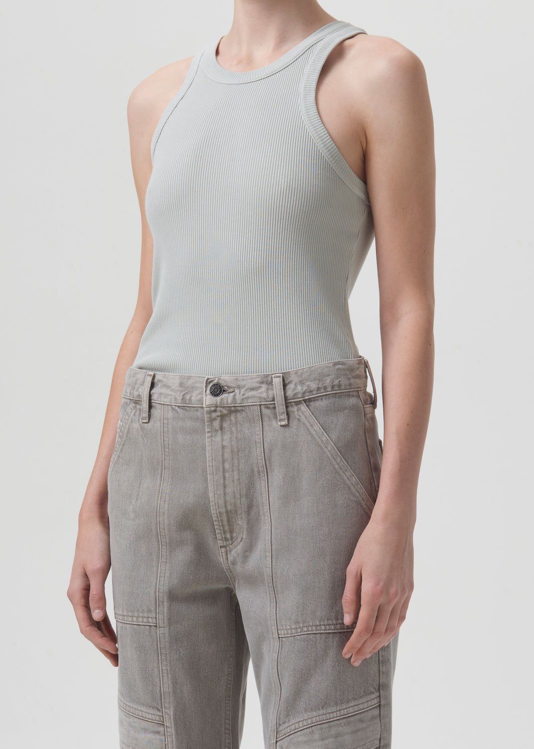 Bailey Tank in Mist sold by Agolde product image thumbnail 4