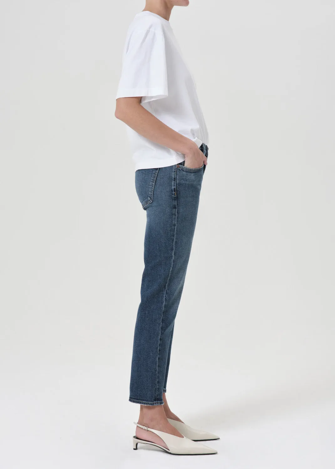 Kye Mid Rise Straight Crop (STRETCH) in Control sold by Agolde product image thumbnail 3