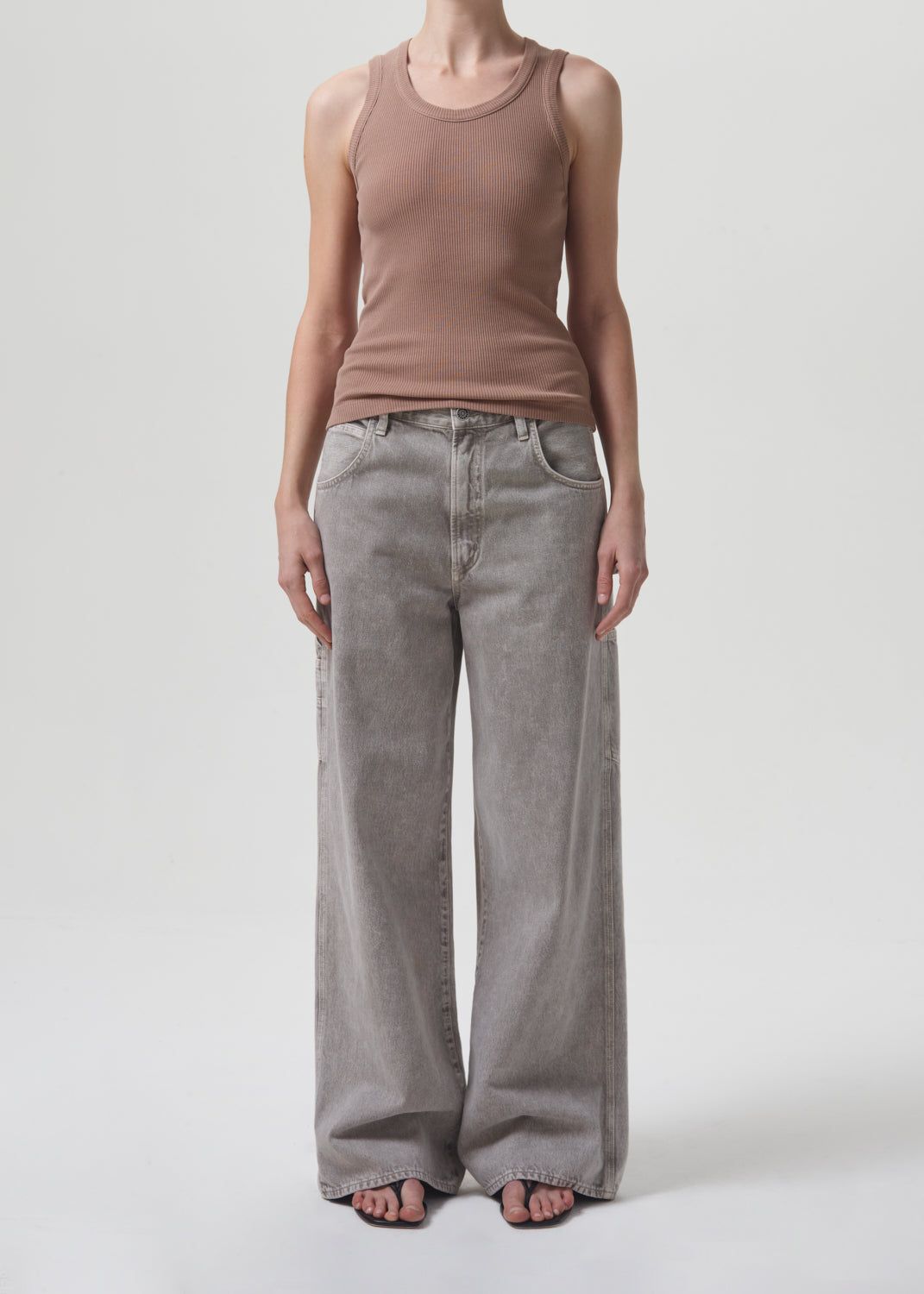 Poppy Tank in Truffle sold by Agolde