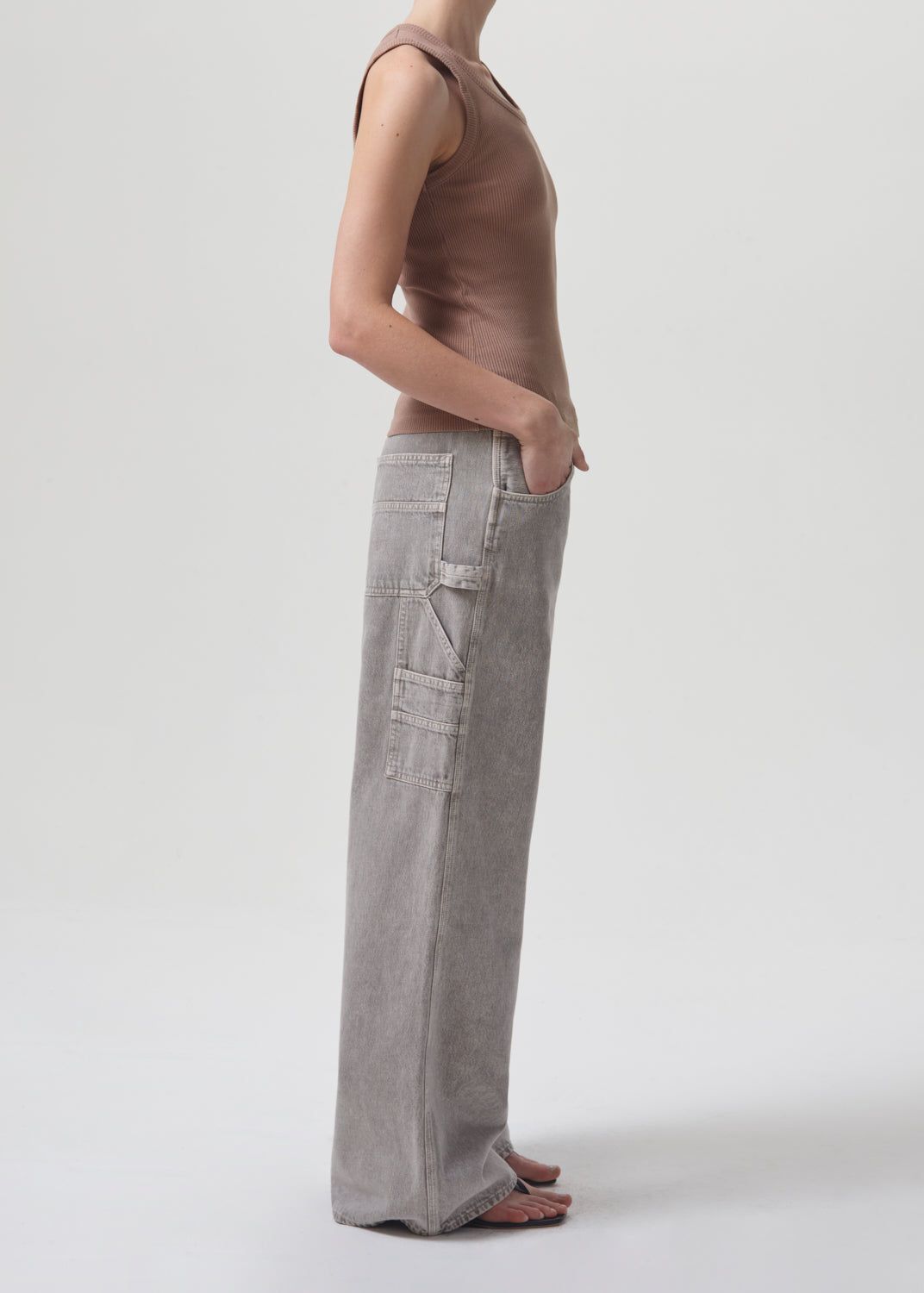 Poppy Tank in Truffle sold by Agolde product image thumbnail 3