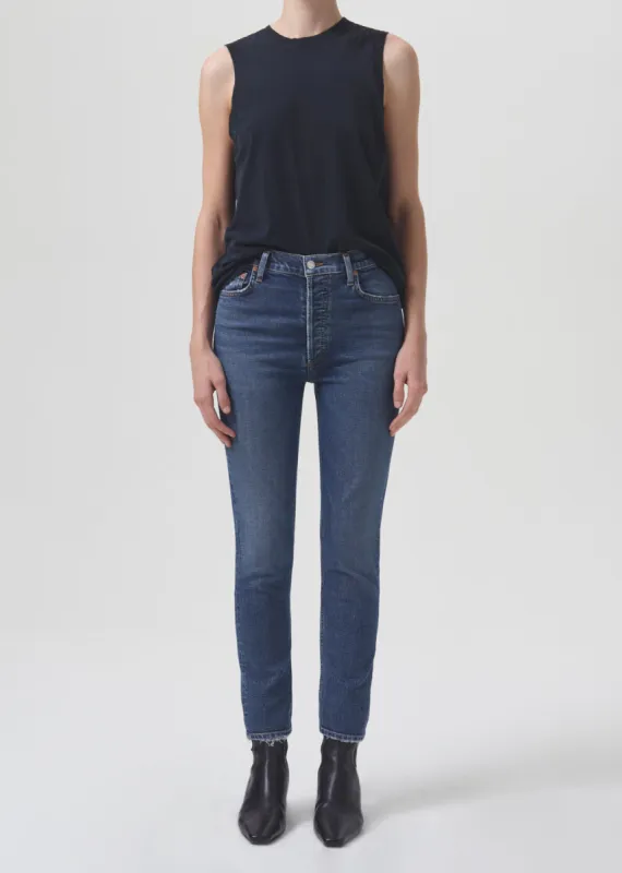 Nico High Rise Slim Fit (Stretch) in Limit sold by Agolde