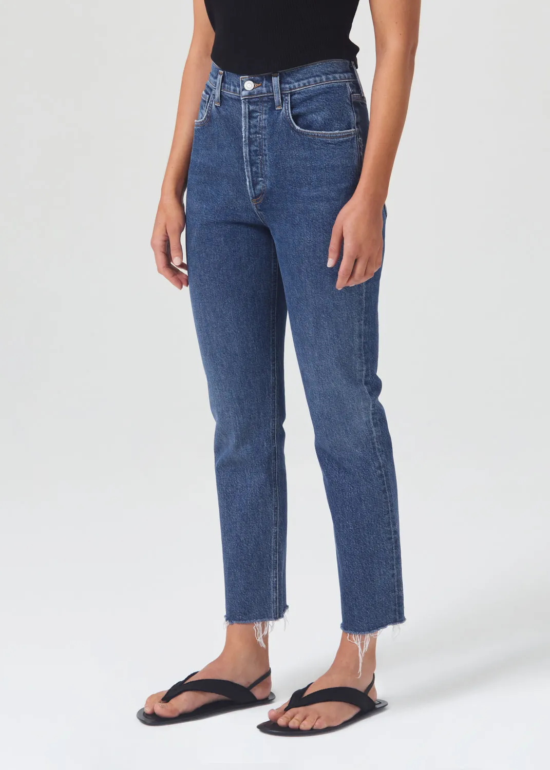Riley High Rise Straight Crop (STRETCH) in Escape sold by Agolde product image thumbnail 4