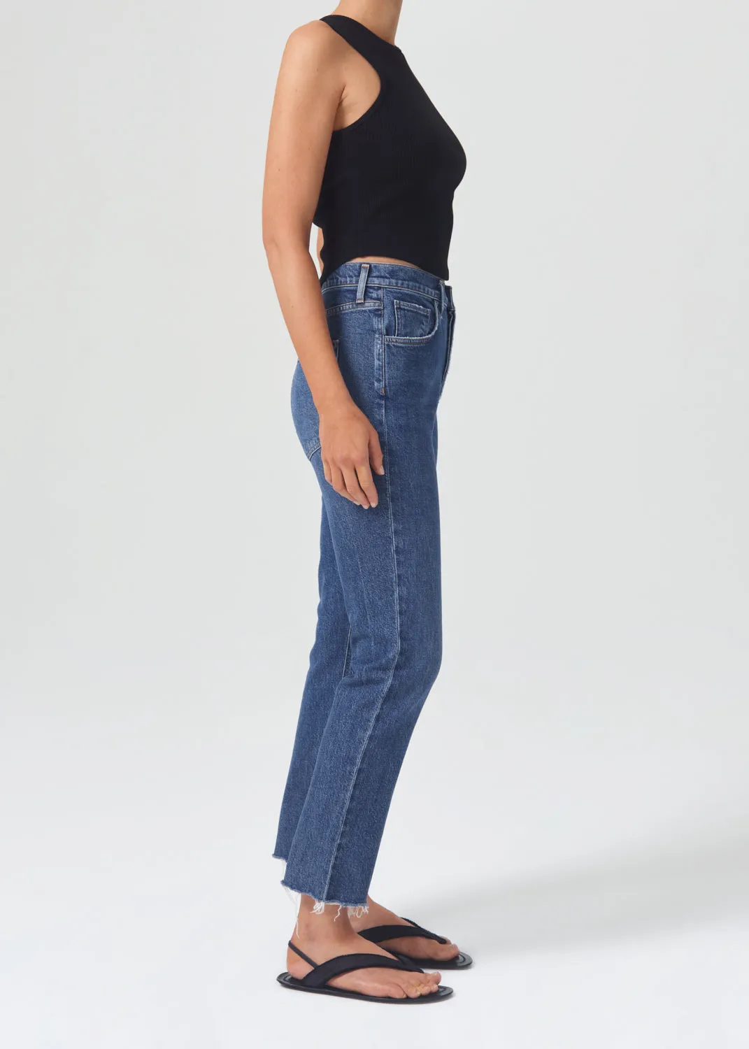 Riley High Rise Straight Crop (STRETCH) in Escape sold by Agolde product image thumbnail 3