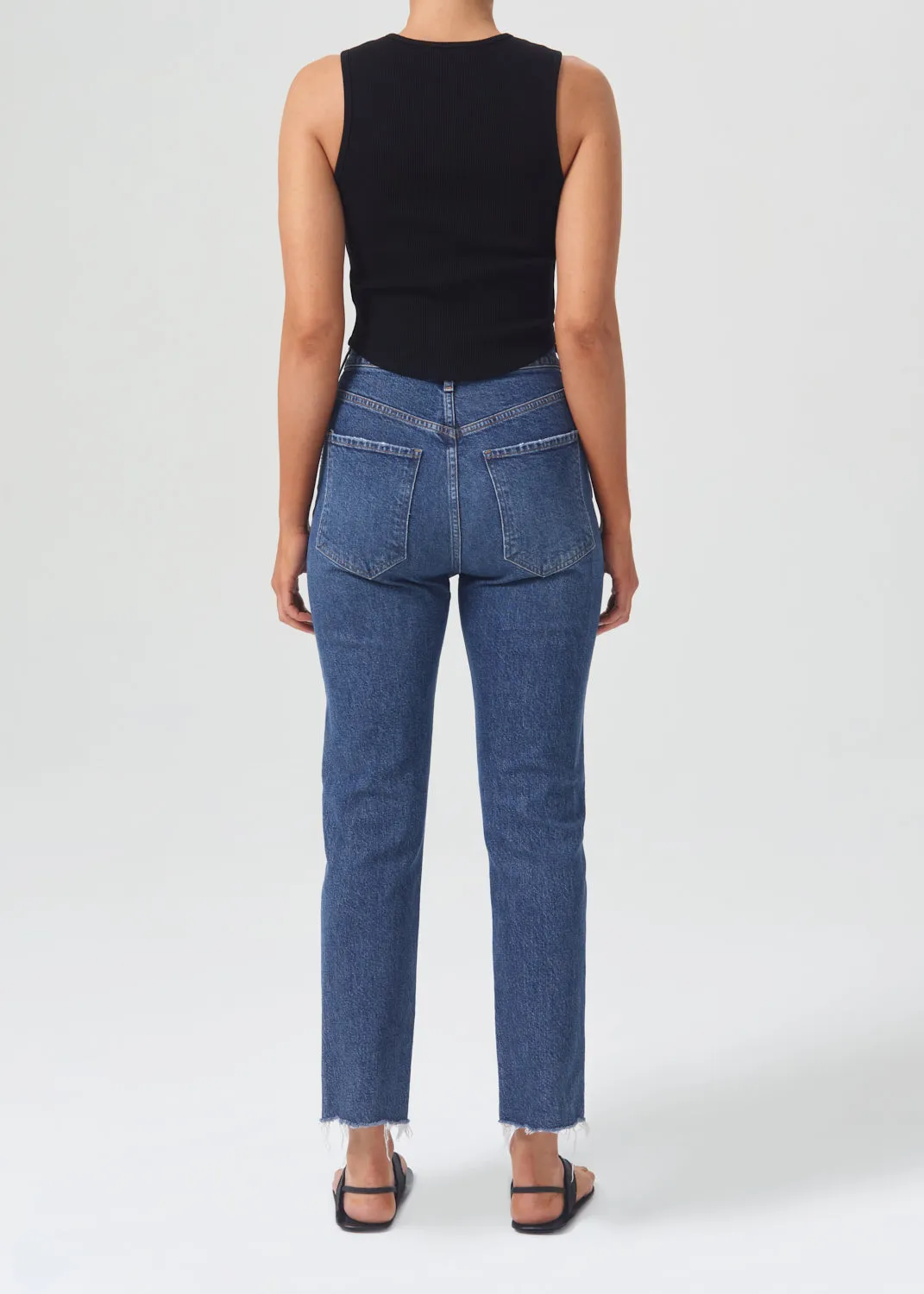 Riley High Rise Straight Crop (STRETCH) in Escape sold by Agolde product image thumbnail 2